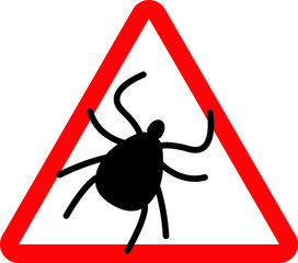 Tick icon insect icon, vector illustration