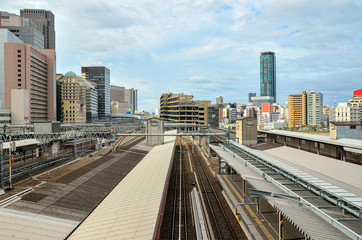 Fototapeta na wymiar 大阪駅からの眺め