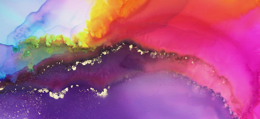 Marble texture. Abstract painting blots background. Alcohol ink colors.