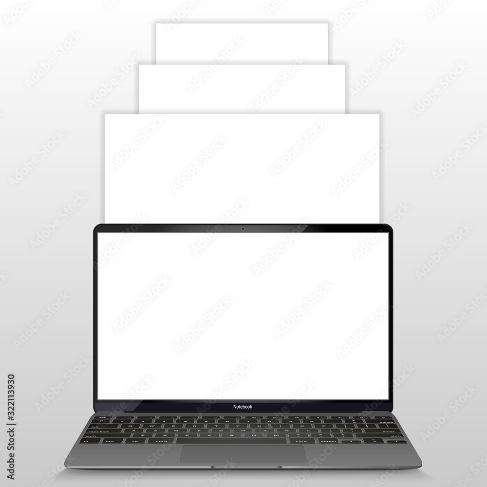 Poster mock up, template. social network post. interface carousel.