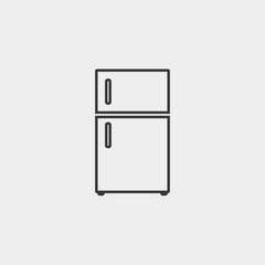 fridge icon vector illustration and symbol for website and graphic design