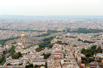 Aerial view of Paris 