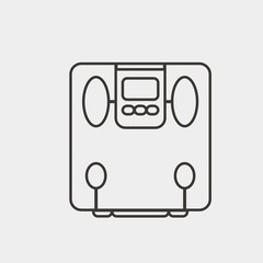 radio icon vector illustration and symbol for website and graphic design