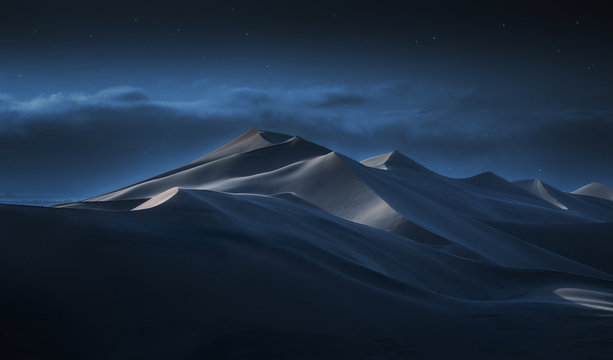 Dune 7 Namibia at night