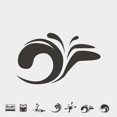 splash icon vector illustration and symbol for website and graphic design
