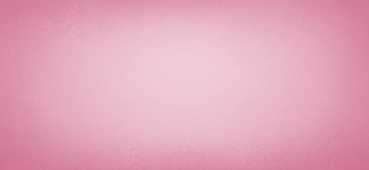 Pink background with old vintage texture borders and soft white center for valentines day backgrounds, pretty pastel color paper in simple blurred panoramic background - obrazy, fototapety, plakaty