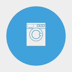 washing machine icon vector illustration and symbol for website and graphic design