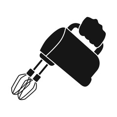 Vector design of mixer and whisk icon. Set of mixer and kitchen stock symbol for web.