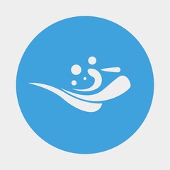 Fototapeta premium waves icon vector illustration and symbol for website and graphic design