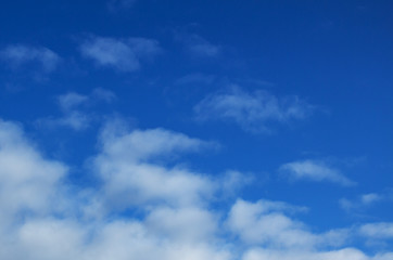 Beautiful clouds against the blue sky