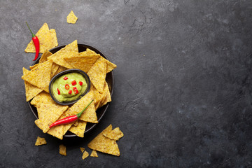 Obraz na płótnie Canvas Mexican nachos chips