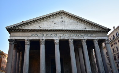 Fototapeta premium The Pantheon, former ancient roman temple used as a church. Rome, Italy.