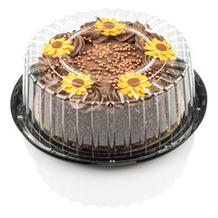 cake with chocolate cream
