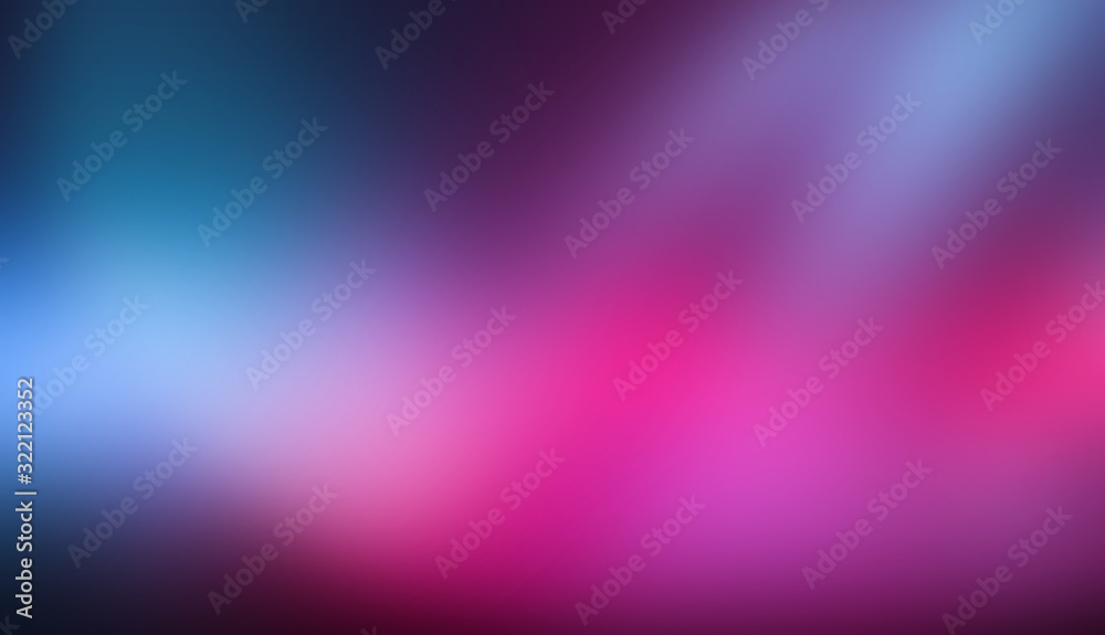 Leinwandbilder Abstract gradient background. Ultraviolet glow on a dark abstract background. Empty wallpaper template