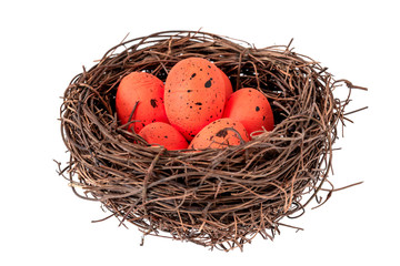  Easter decoration isolated on white background