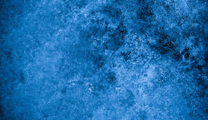 Old wall pattern texture cement blue dark abstract  blue color design are light with black gradient background.