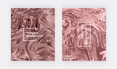 Obraz premium Liquid watercolor marble Liquid watercolocard. Nude swirls ink, ripples design background. Trendy fluid template for flyer, placard, party, social media, invitation, birthday, wedding, banner, poster