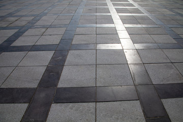 flat asphalt road walk stone cobblestone