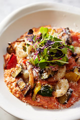 pasta with meat and vegetables