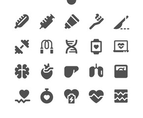 Health v2 UI Pixel Perfect Well-crafted Vector Solid Icons 48x48 Ready for 24x24 Grid for Web Graphics and Apps. Simple Minimal Pictogram