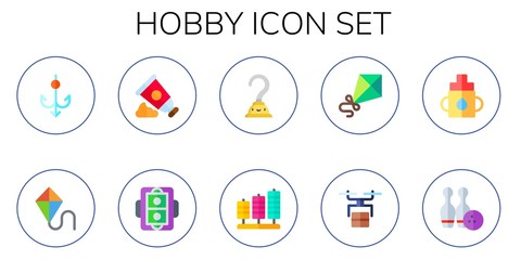 Modern Simple Set of hobby Vector flat Icons