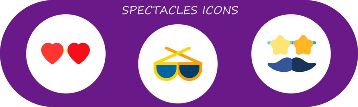 Spectacles Icon Set