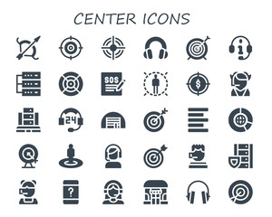 center icon set