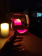 glass of red wine