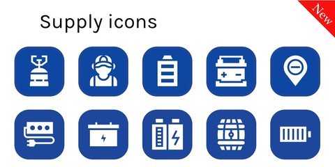 supply icon set