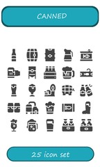canned icon set