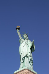 Close up of the statue of liberty, New York City