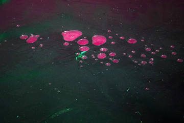  air bubbles under ice abstract coloured