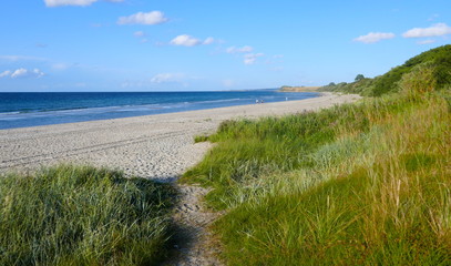 Holidays by the sea, on the Baltic Sea coast on the long, sandy beach of Sehlendorf / Blekendorf. ...