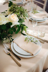 festive table setting