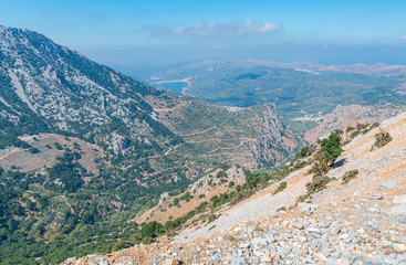Fototapeta na wymiar Amazing panorama scenery of Crete island. Day foto.