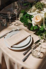 elegant table setting