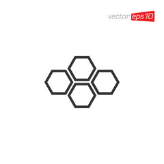 Honeycomb Icon Design Vector Template