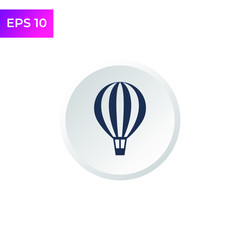 Hot Air Balloon icon template color editable. Air Balloon symbol logo vector sign isolated on white background illustration for graphic and web design.