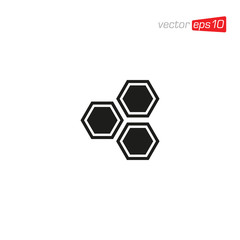 Honeycomb Icon Design Vector Template
