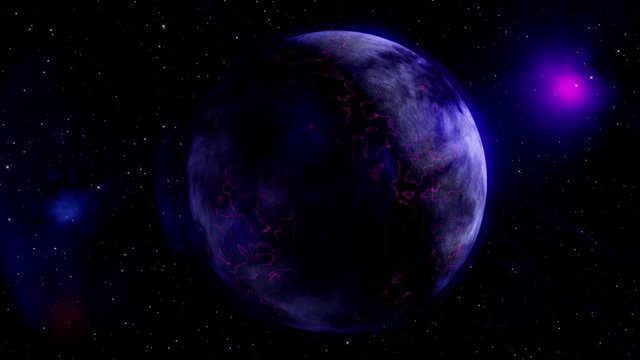 3D model of a planet in space