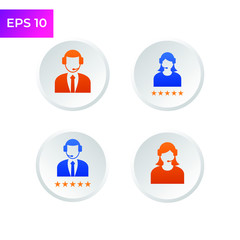 Call center icon template color editable. Support service symbol logo vector sign isolated on white background illustration for graphic and web design.