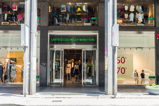 United Colors of Benetton shop in Palermo in Sicily, Italy