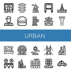 urban icon set