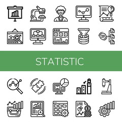 statistic icon set