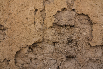 Texture of old clay stucco