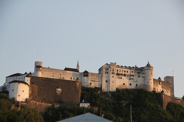 Fototapeta na wymiar fortress on hill