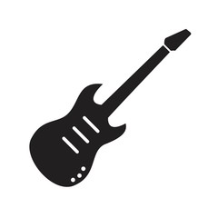 Electric guitar Icon template black color editable. Electric guitar Icon Team work Icon symbol Flat vector illustration for graphic and web design.