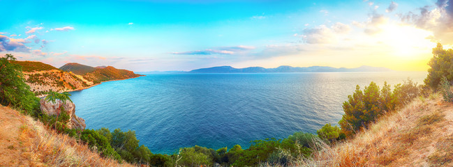 Amazing Coastline Of Makarska Riviera During Clear Summer Day