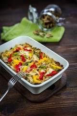baked pasta with vegetables