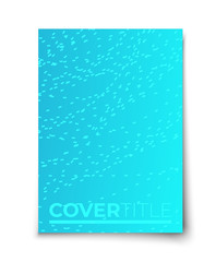 Abstract stripes minimal halftone gradient cover  minimal bright color  cover design mockup.
